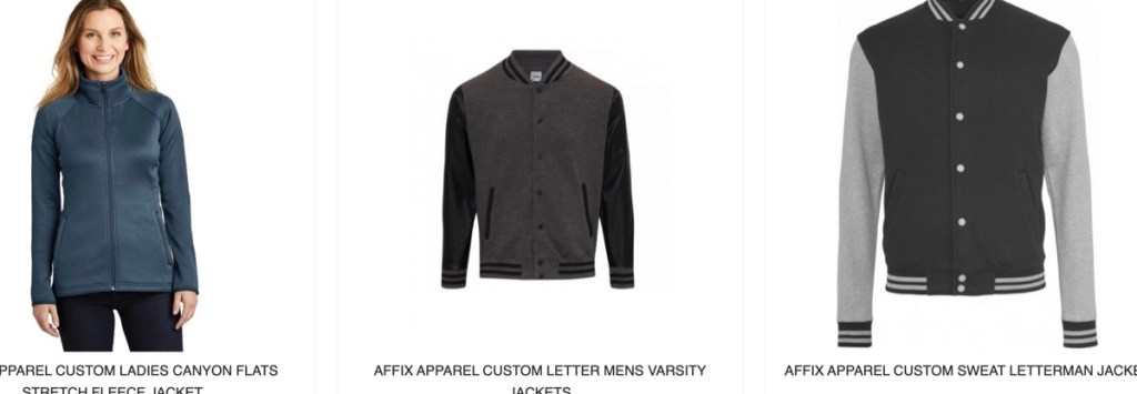 Affix Apparel jacket & coat manufacturer in the USA