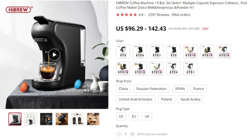 All-in-one coffee machine high-ticket dropshipping product