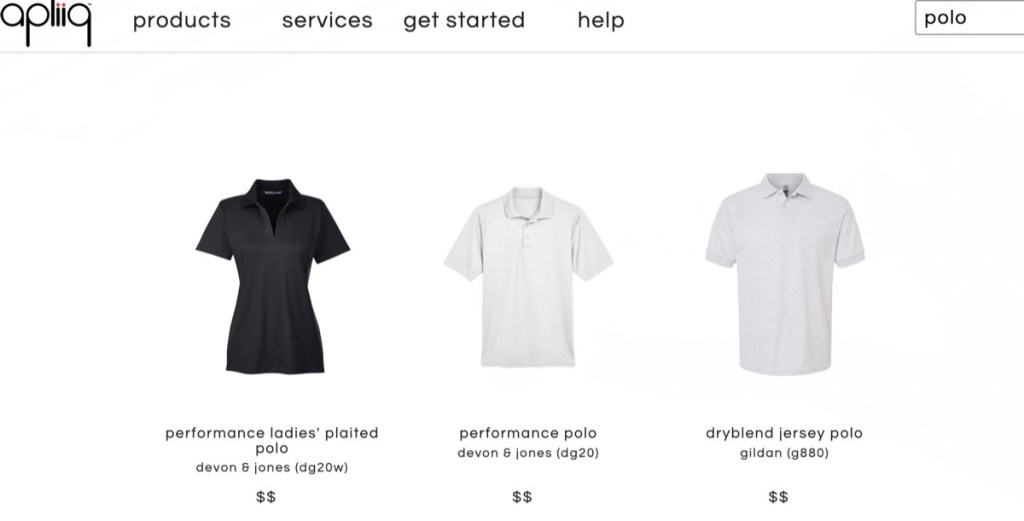 Apliiq custom polo shirt print-on-demand supplier
