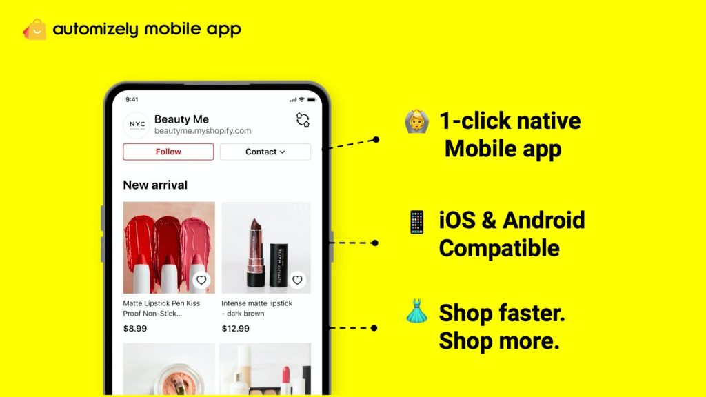 Automizely Mobile App Builder free Shopify app