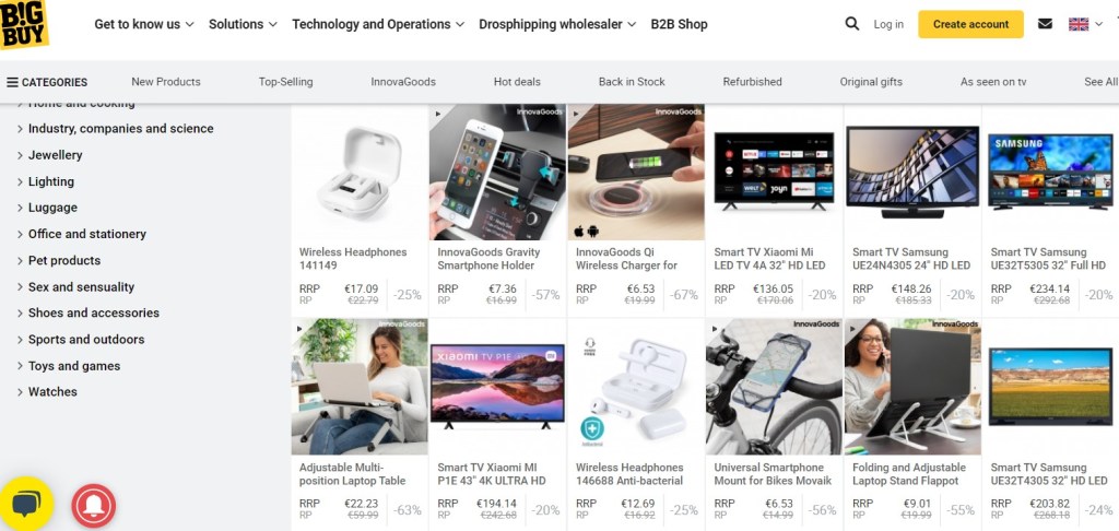 BigBuy consumer electronics dropshipping supplier