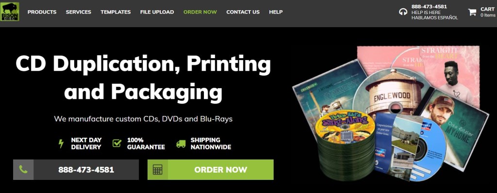 Bison Disc CD/DVD print-on-demand company