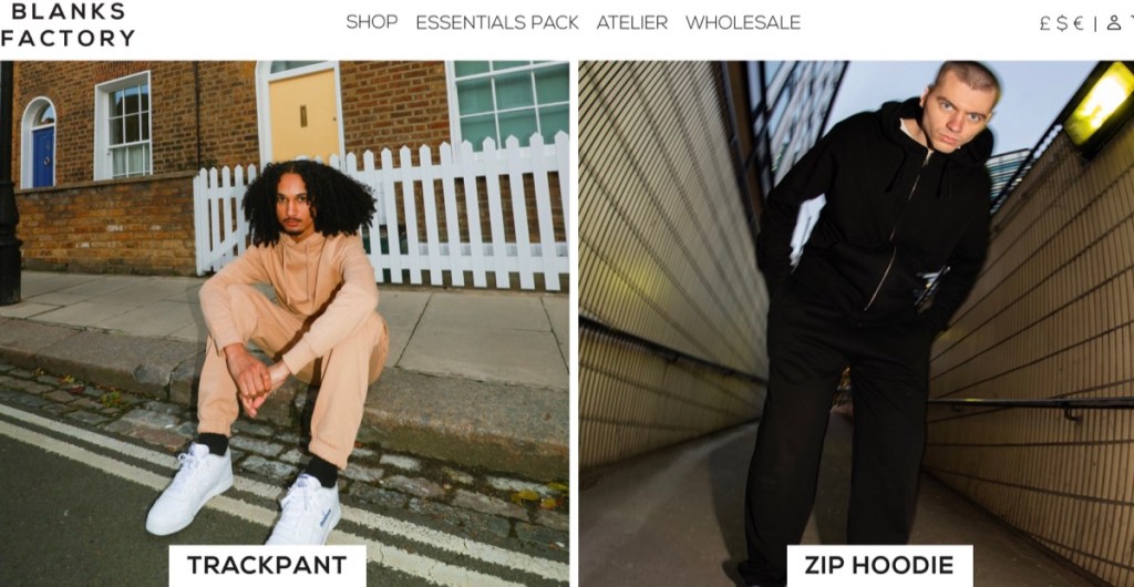 Blanks Factory wholesale blank sweatsuit & jogger set supplier