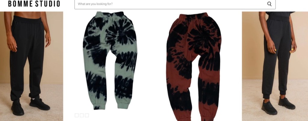 Bomme Studio custom joggers & sweatpants manufacturer in the USA
