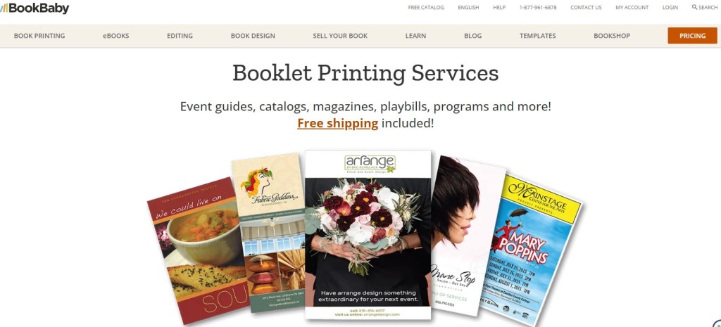 BookBaby booklet print-on-demand company
