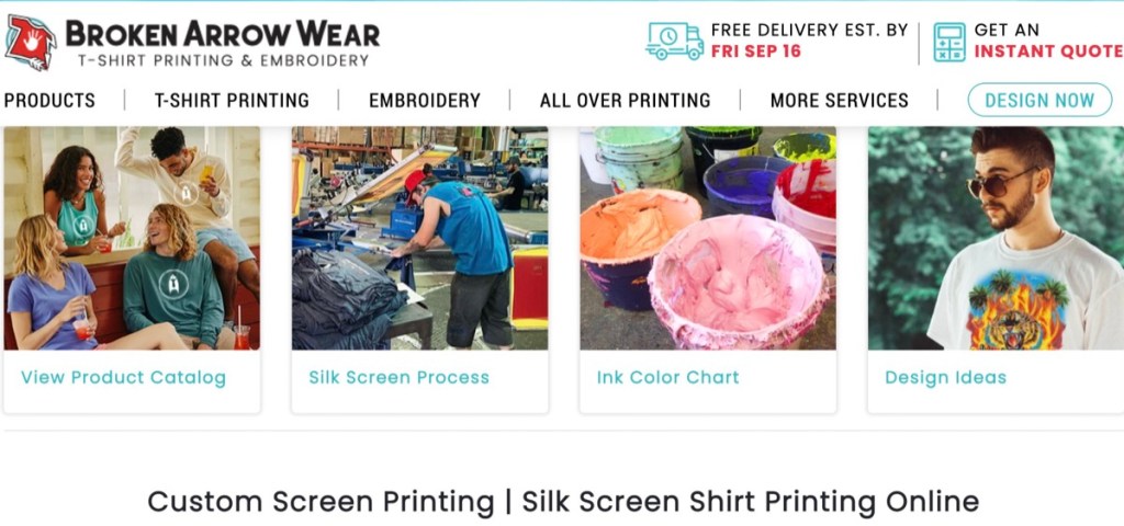 BrokenArrowWear online custom screen printing company