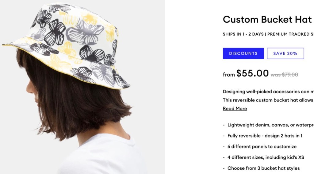 Contrado custom bucket hat print-on-demand supplier
