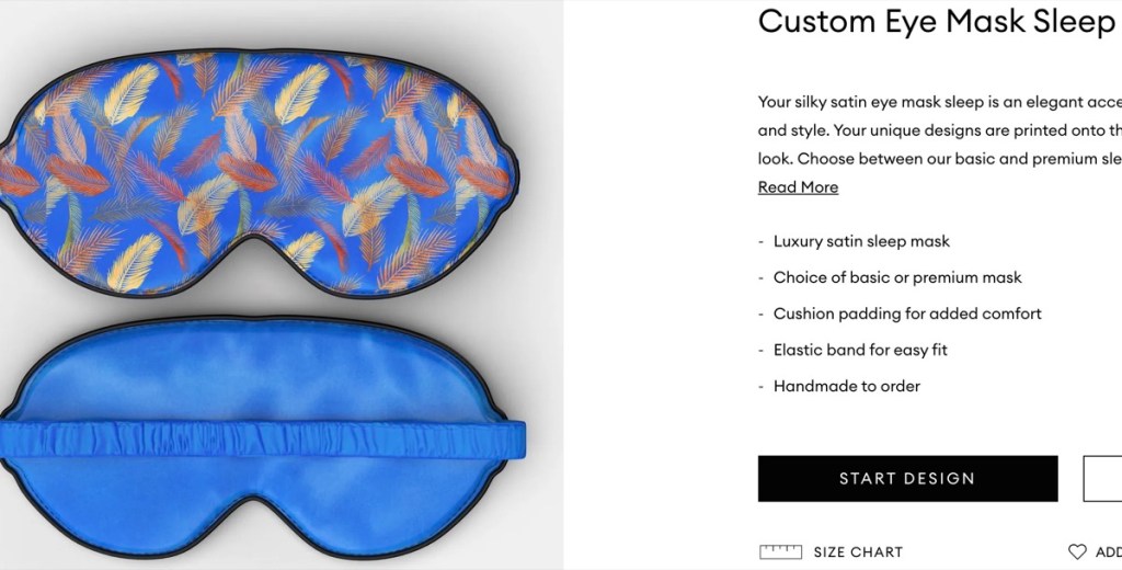 Contrado custom sleeping eye mask print-on-demand supplier