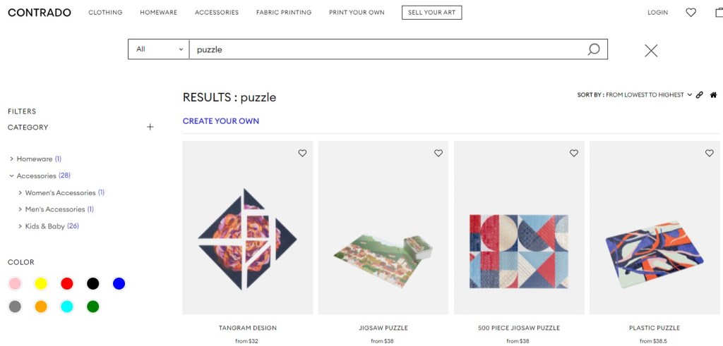 Contrado jigsaw & tangram puzzle print-on-demand company