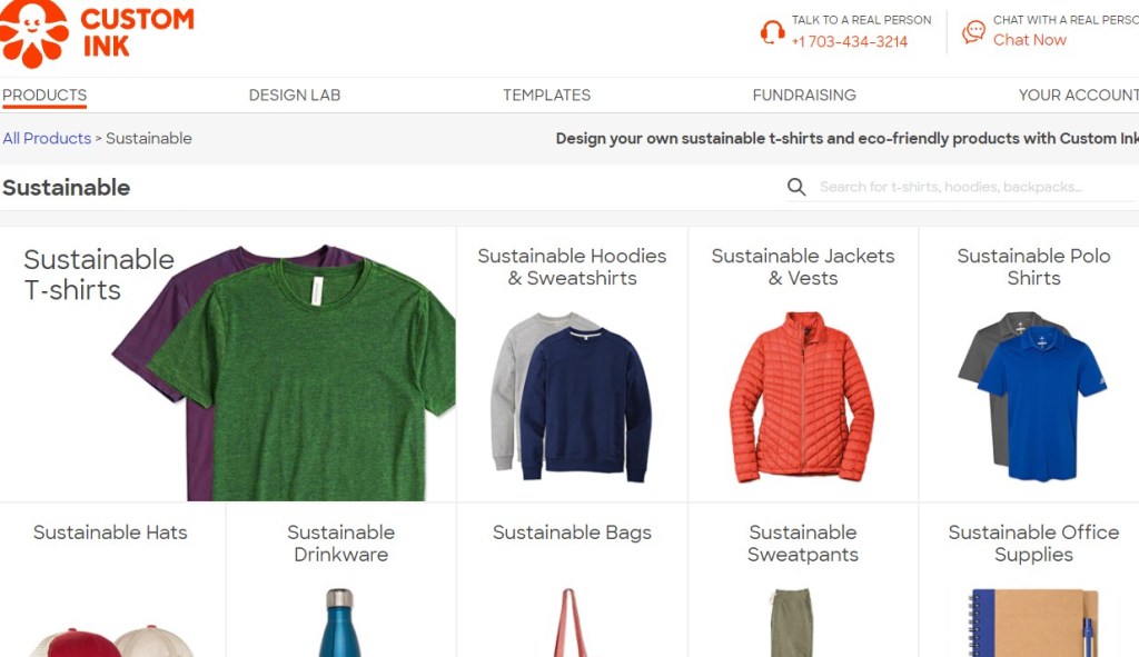 CustomInk ethical & eco-friendly print-on-demand company