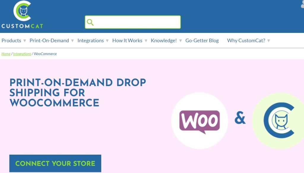 CustomCat WordPress & WooCommerce print-on-demand plugin
