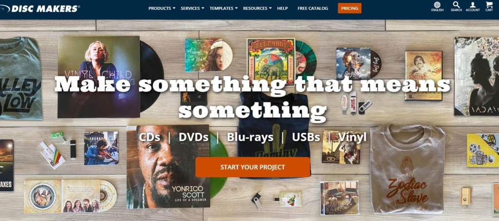 Disc Makers CD/DVD print-on-demand company