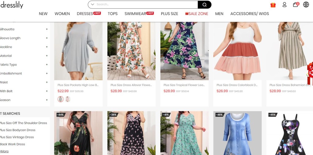 Dresslily curvy & plus-size fashion clothing dropshipping supplier