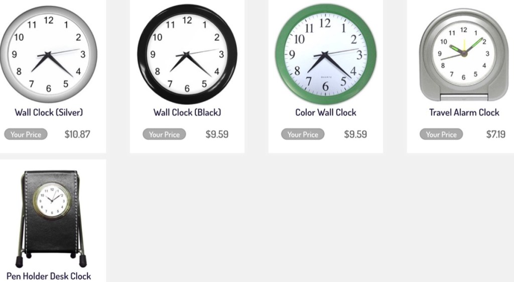 DropshipCN custom wall clock print-on-demand supplier