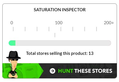 Ecomhunt "hunt these stores" button