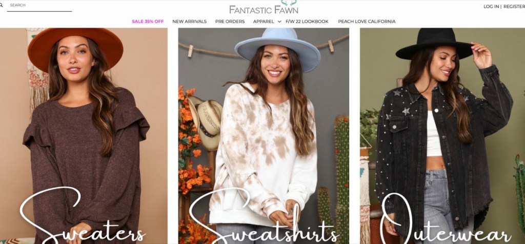 Fantastic Fawn women's boutique fashion clothing wholesale supplier