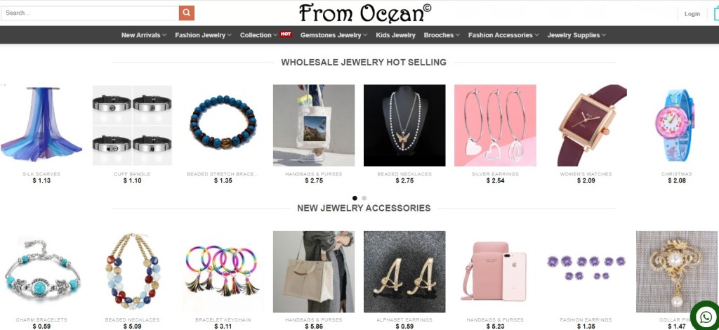 FromOcean - one of the cheapest jewelry wholesalers