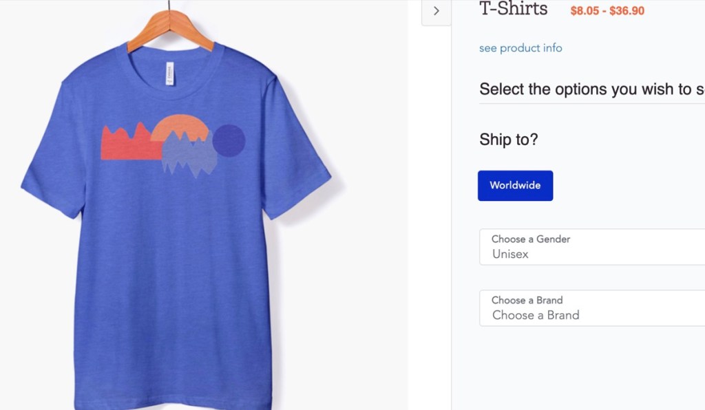 Gooten t-shirt print-on-demand supplier for Shopify