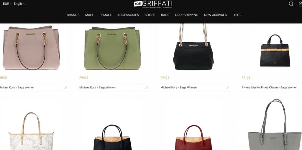 Griffati luxury handbag & brand designer purse wholesale supplier