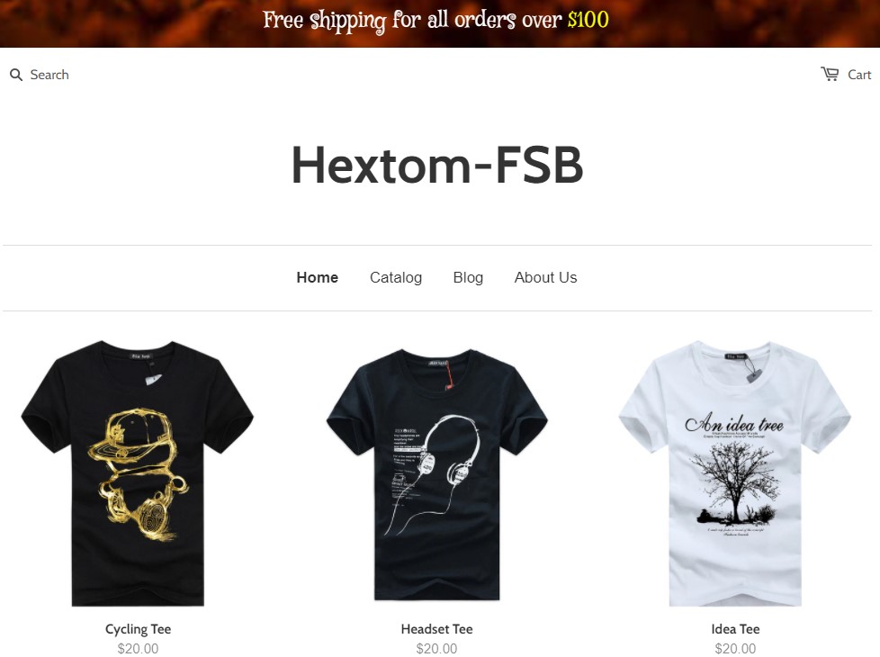 Hextom free shipping bar