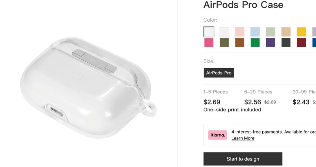 HugePOD custom AirPod case print-on-demand supplier
