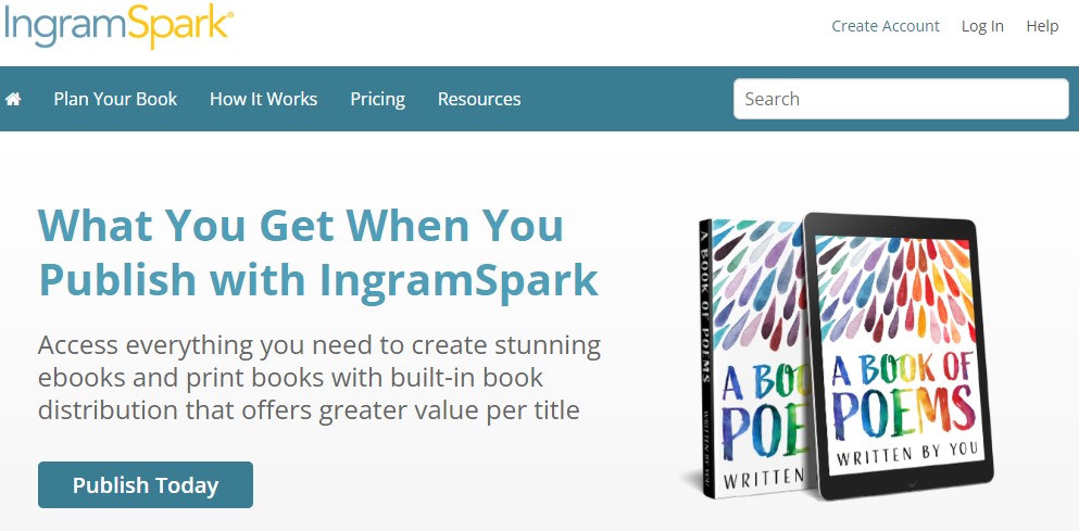 IngramSpark coloring book print-on-demand company