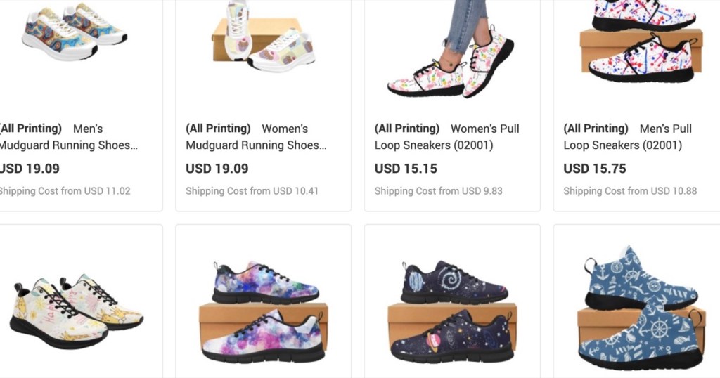 InkedJoy shoes & sneakers print-on-demand suppliers for Shopify