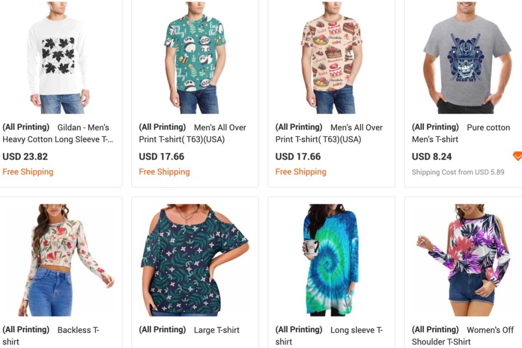 InkedJoy t-shirt print-on-demand supplier for Shopify