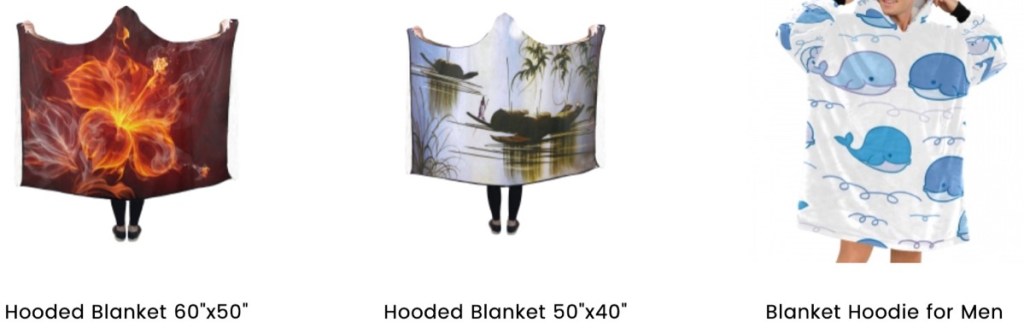 InterestPrint hooded blanket print-on-demand supplier