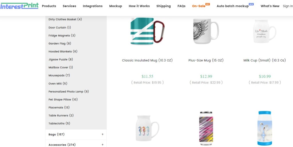 InterestPrint cup & mug print-on-demand company