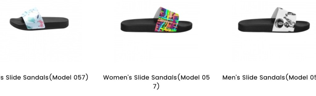 InterestPrint custom slides & sandals print-on-demand supplier