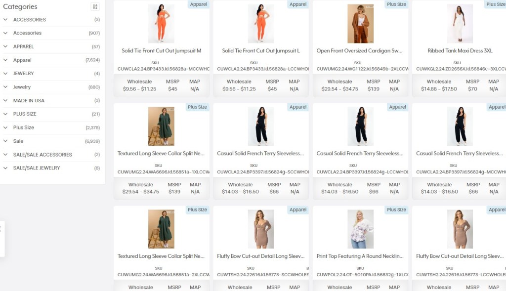 InventorySource women's fashion clothing dropshipping supplier