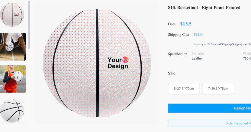 JetPrint custom basketball print-on-demand supplier