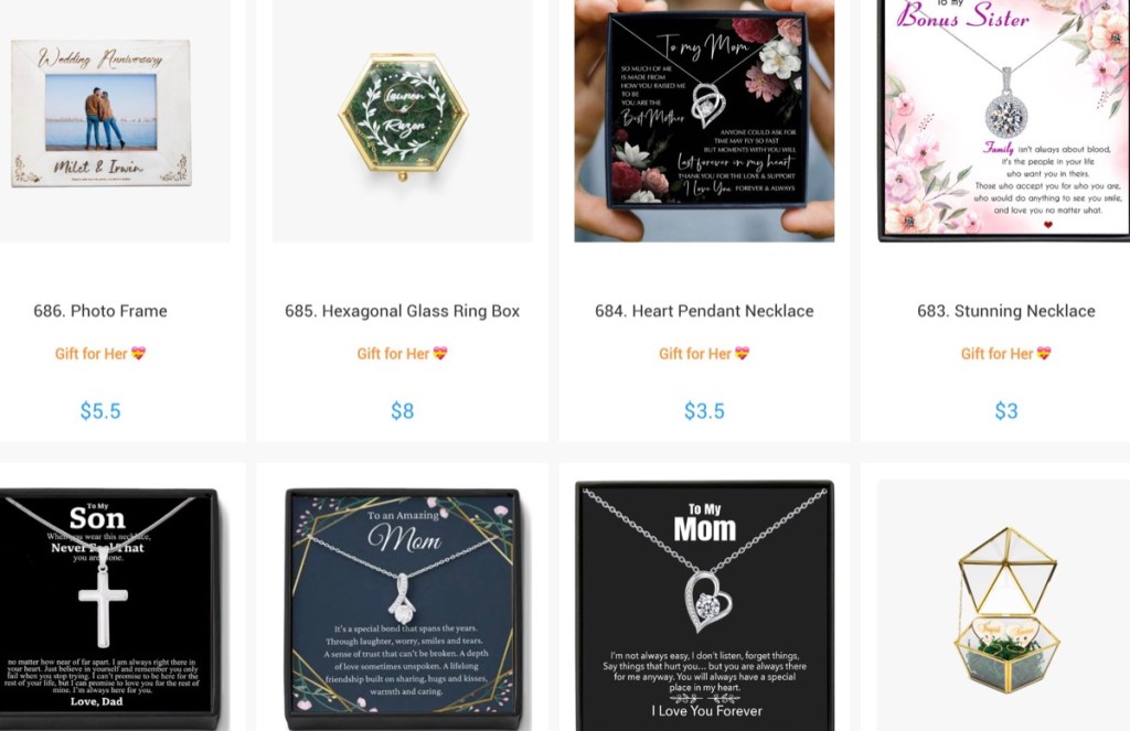 JetPrint message card jewelry print-on-demand supplier