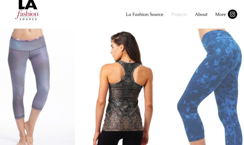 LA Fashion Source custom yoga pants & leggings manufacturer in the USA