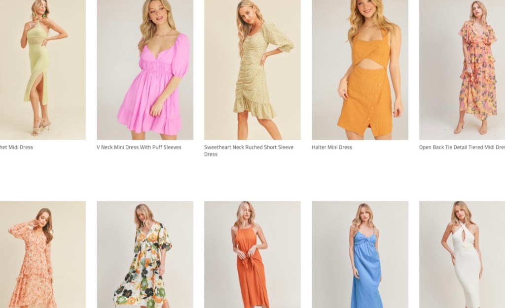 Lush Clothing wholesale dresses supplier in the USA