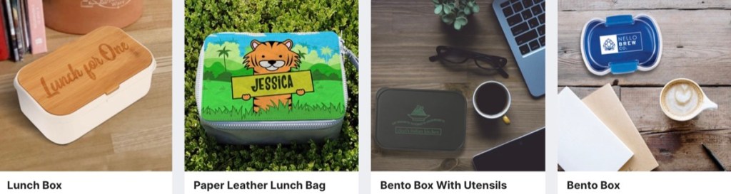 Modalyst custom bento lunch box print-on-demand supplier