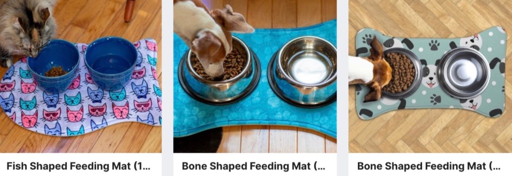 Modalyst custom pet feeding mat print-on-demand supplier