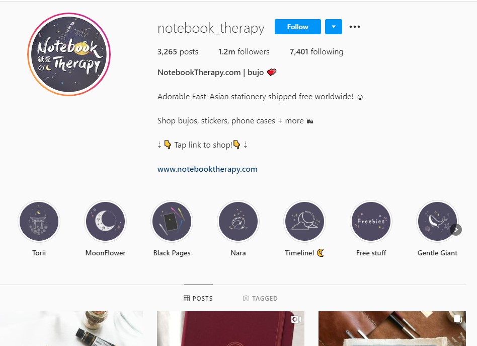 NoteBookTherapy Instagram