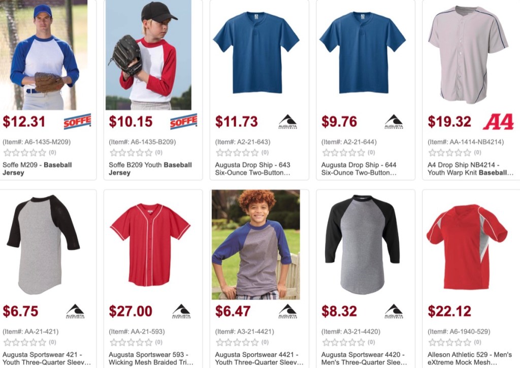 NYFifth wholesale blank baseball jersey distributor