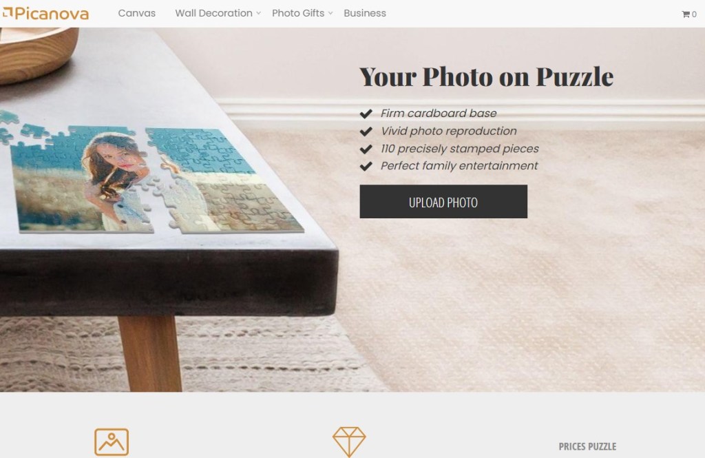 Picanova jigsaw puzzle print-on-demand company