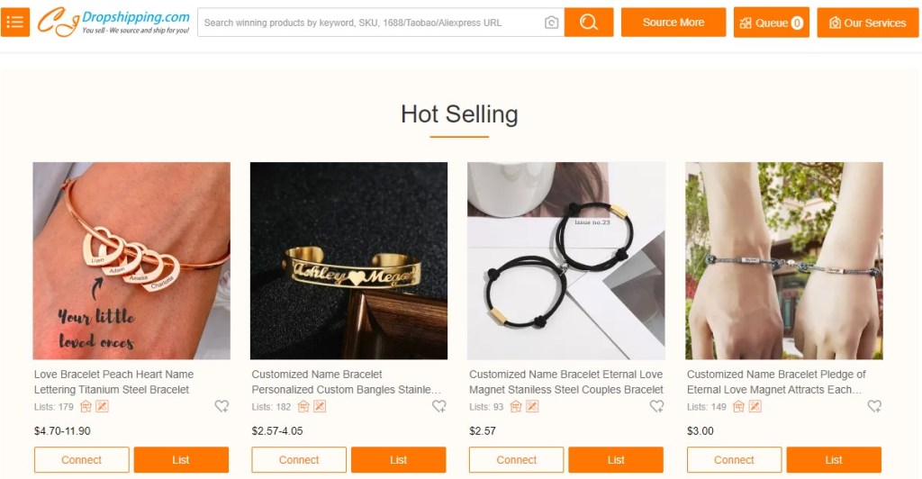 CJDropshipping jewelry & watches print-on-demand dropshipping supplier
