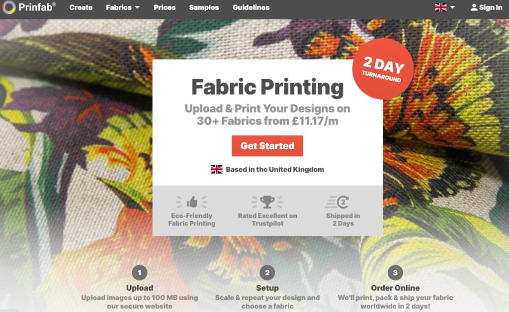 Prinfab fabric print-on-demand company