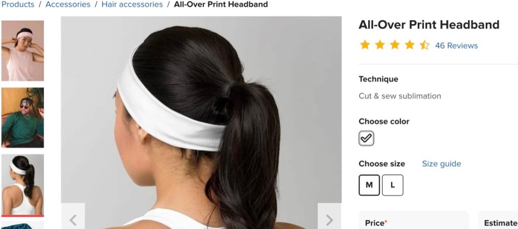 Printful custom headband print-on-demand supplier