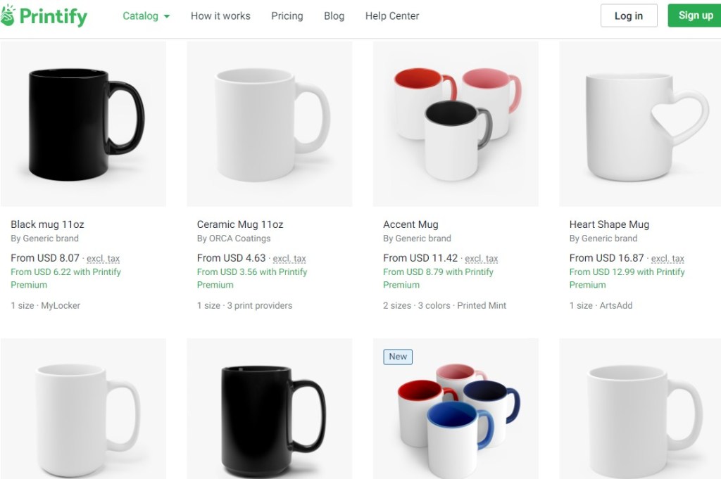 Printify cup & mug print-on-demand company