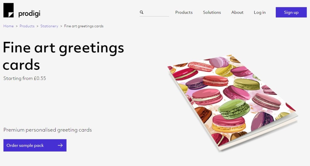 Gelato postcard & greeting card print-on-demand company