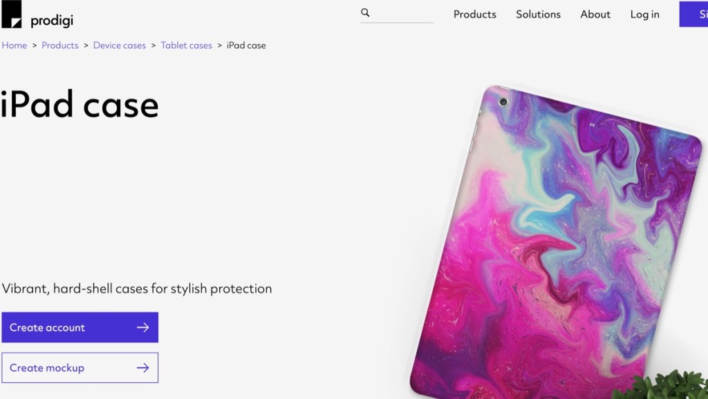 Prodigi iPad case print-on-demand supplier