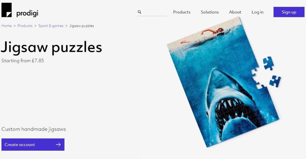 Prodigi jigsaw puzzle print-on-demand company