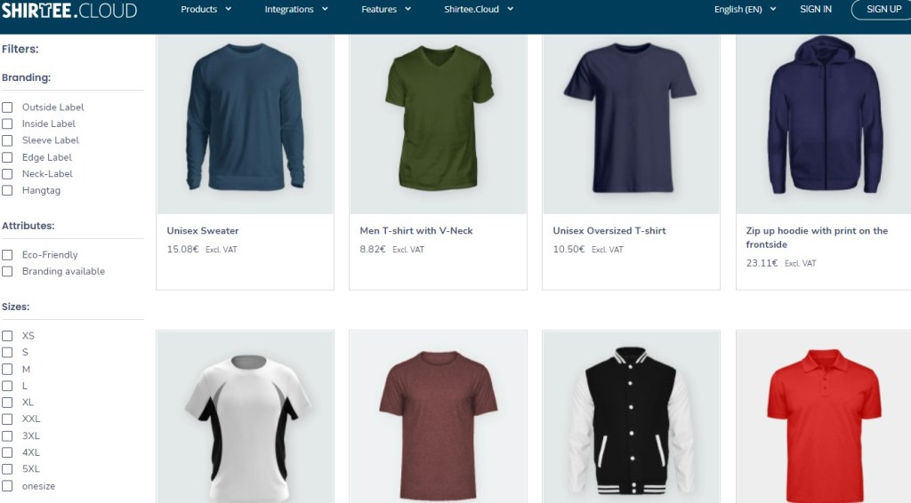 Shirtee fashion clothing print-on-demand company