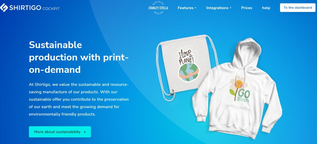 Shirtigo ethical & eco-friendly print-on-demand company